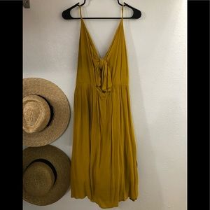 Leith Plunge Tie Front Dress